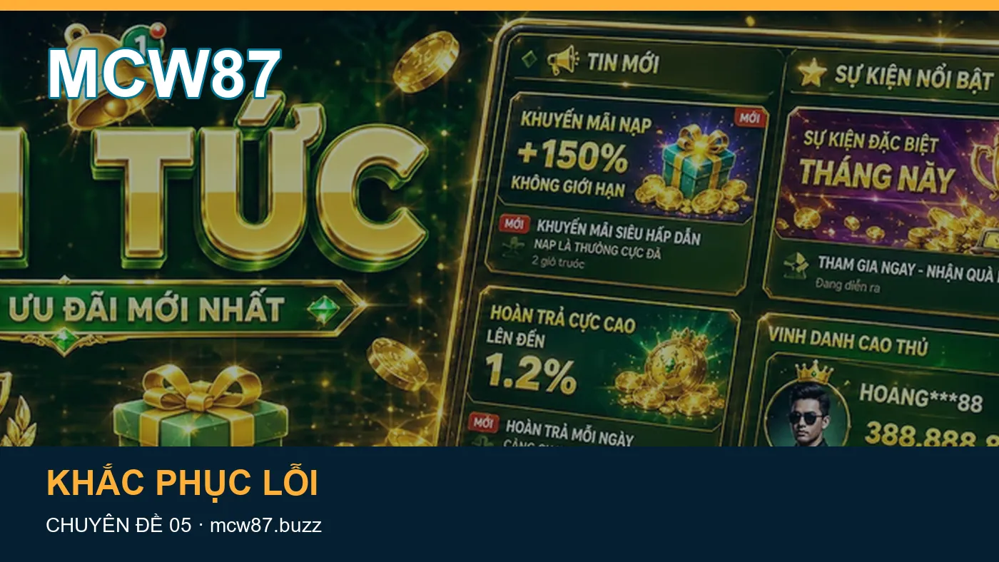 Những nhầm lẫn thường gặp khi đọc nội dung Đăng nhập trên MCW87